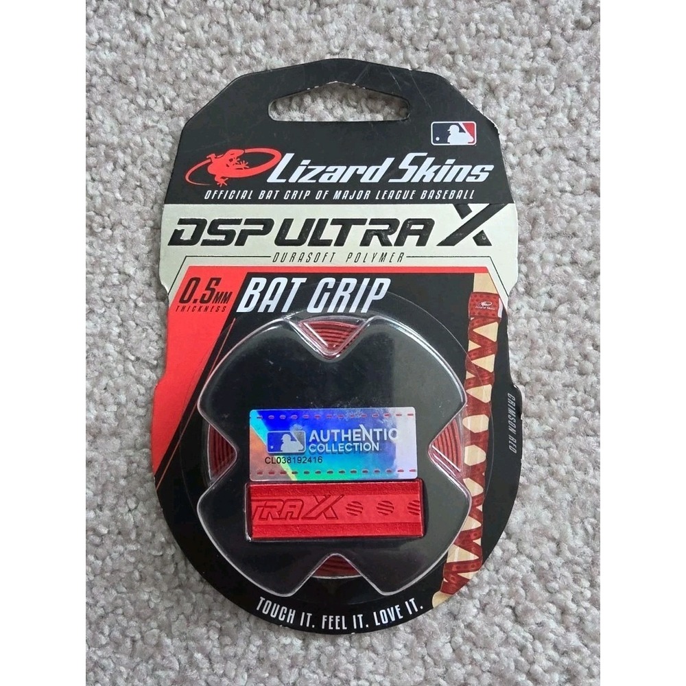 Lizard Skins DSP Ultra Solid Bat Grip Tape: 0.5 mm thick Crimson RED NEW